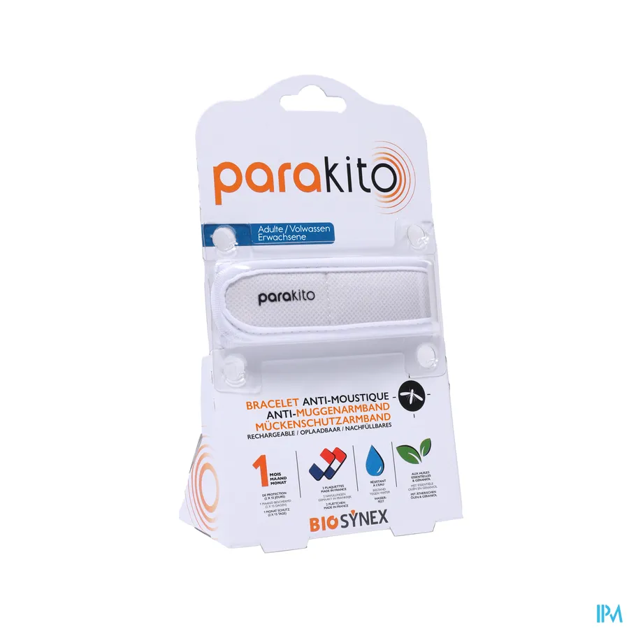 packshot van Parakito Armband Volwassen Wit 1