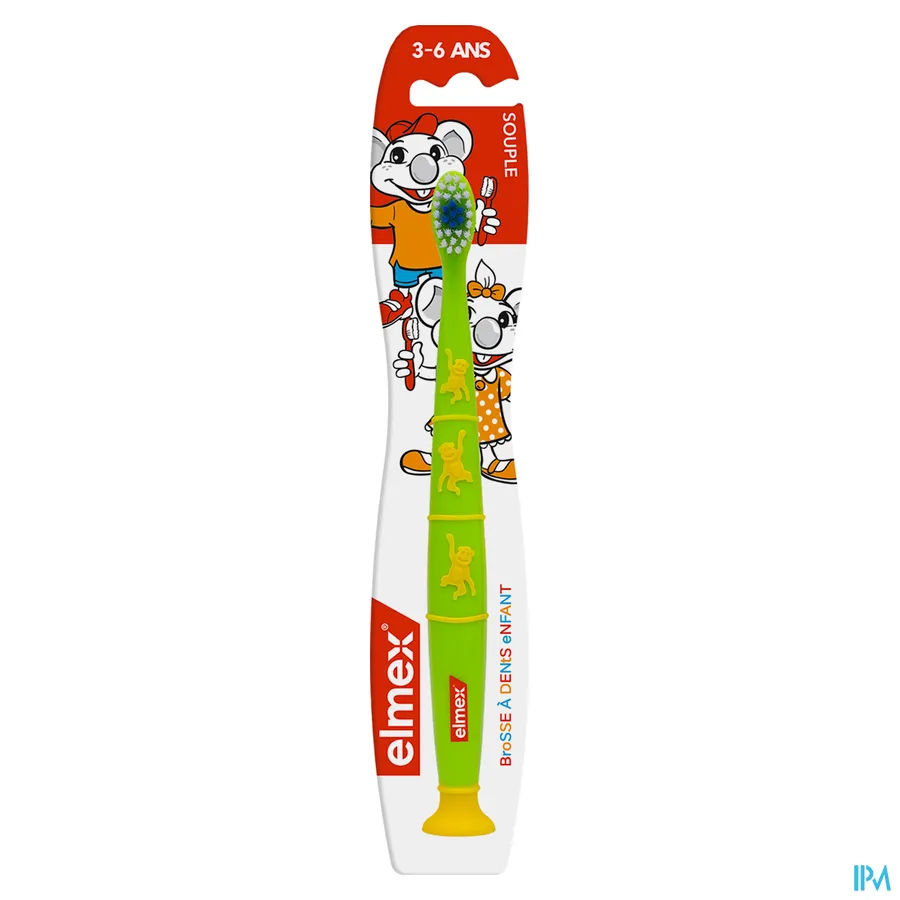 packshot van Elmex Kindertandenborstel voor Kinderen van 3-6 Jaar 1 Stuk