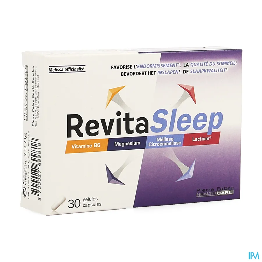 packshot van Revita Sleep voor Bevordering van het Inslapen en de Slaapkwaliteit 30 Gelules