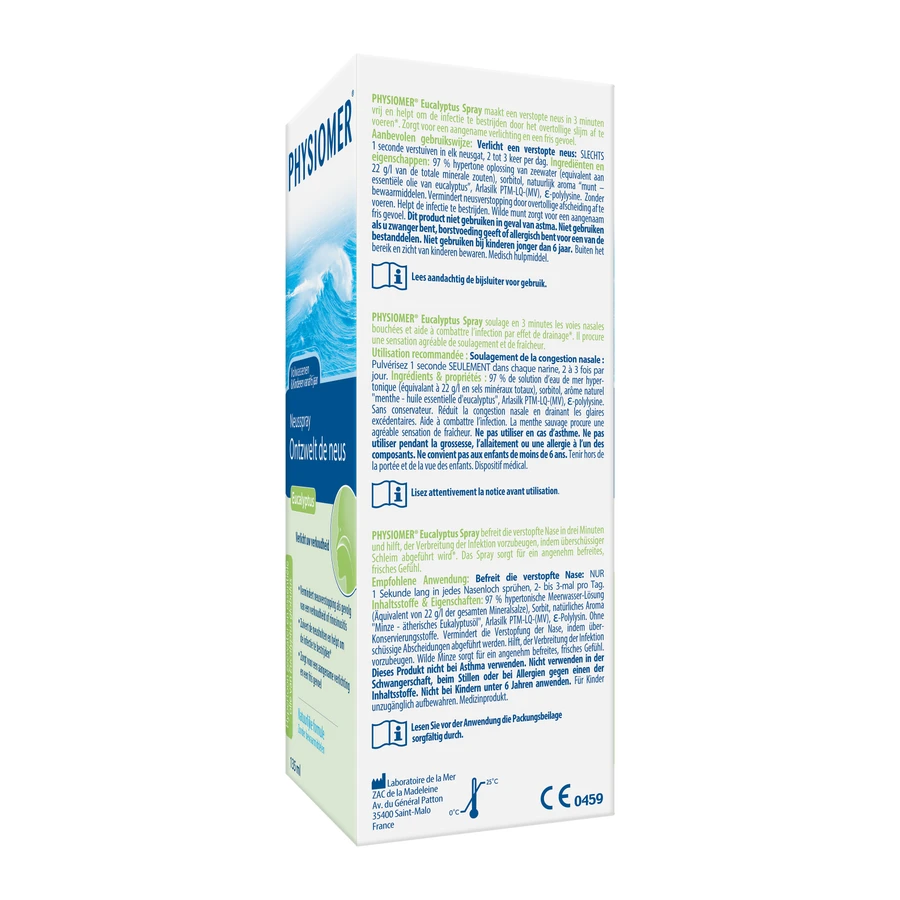 packshot van Physiomer Eucalyptus Spray 135ml