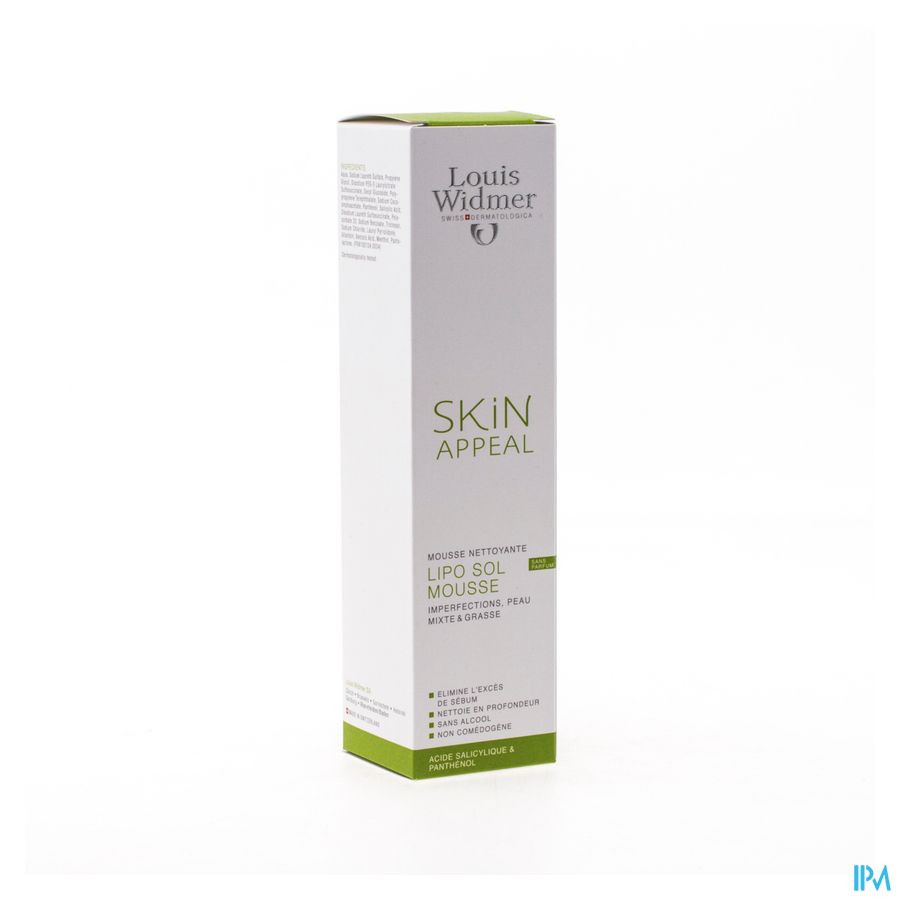 Louis Widmer Skin Appeal Lipo Sol Mousse zonder parfum 150ml