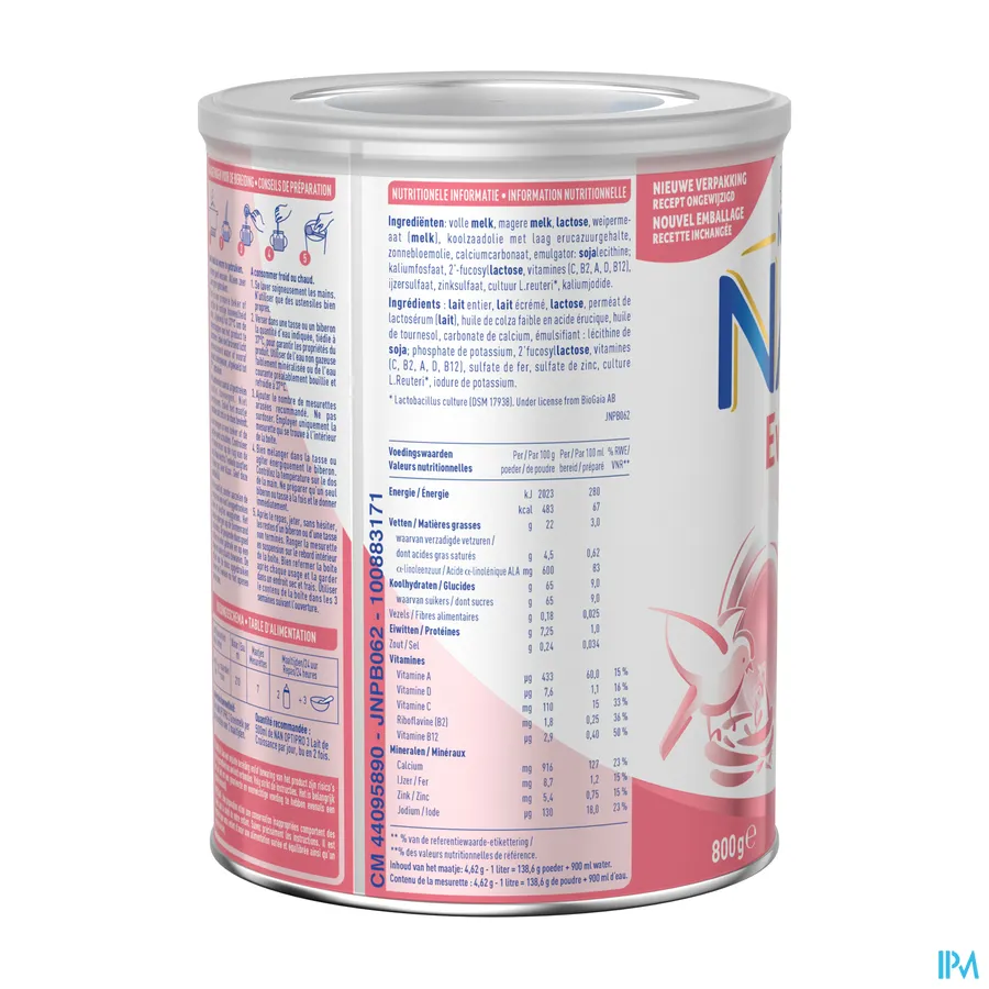 packshot van Nan Evolia 3 800 g