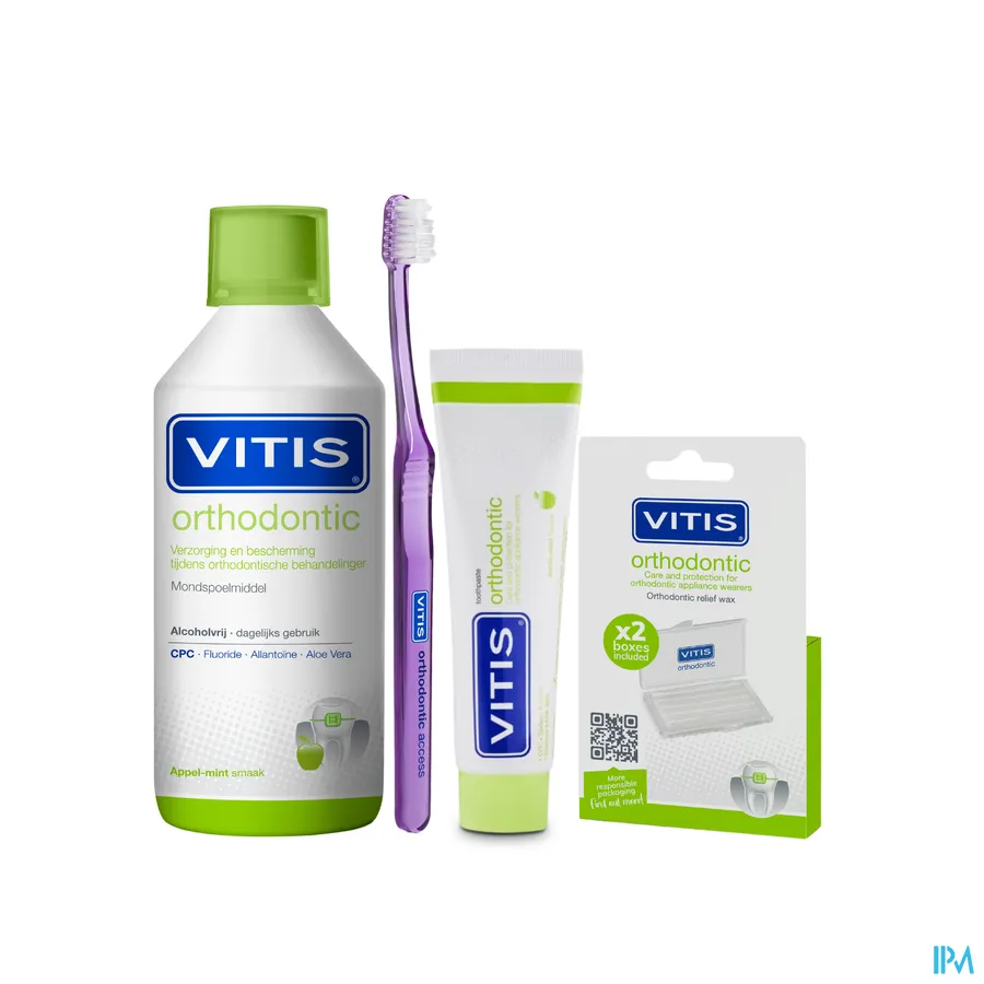 productshot van Vitis Orthodontic Tandenborstel 1 stuk