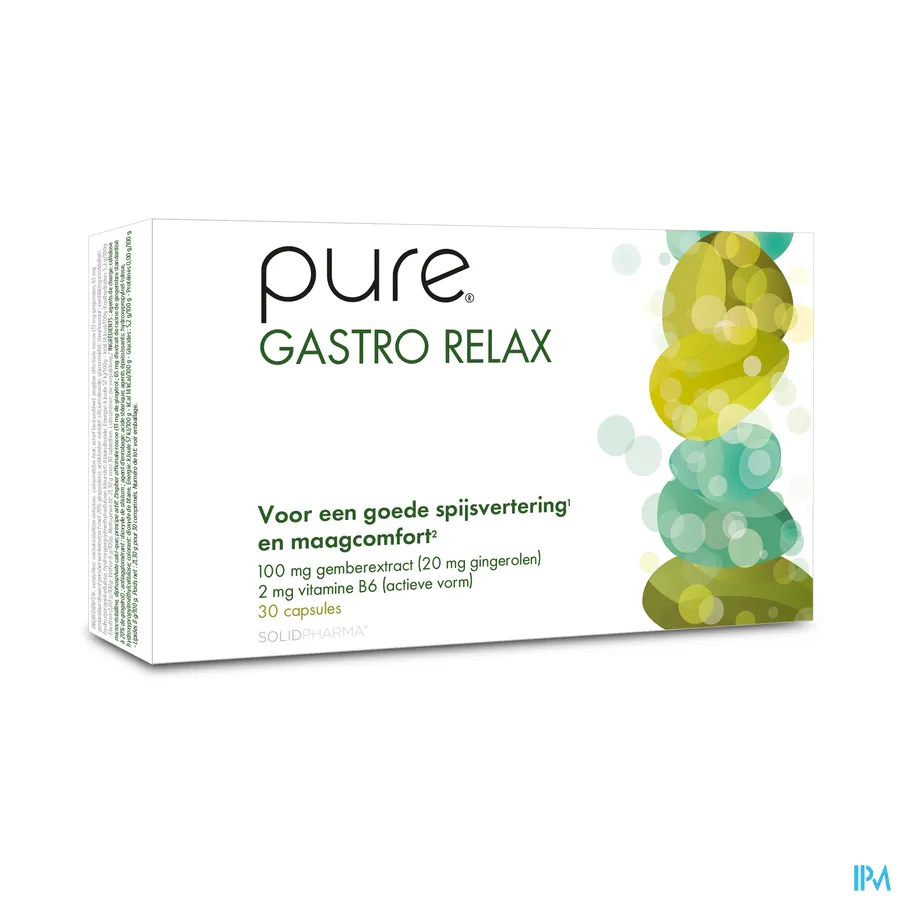 packshot van Pure Gastro Relax 30 capsules
