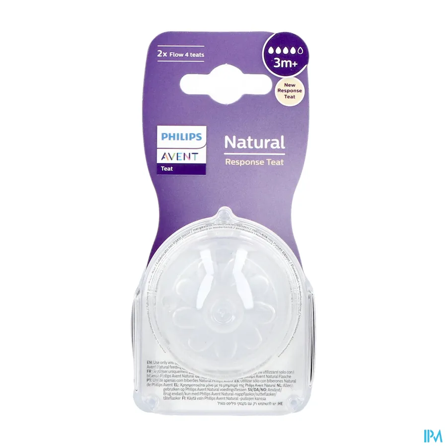packshot van Philips Avent Natural 3.0 Zuigspeen 3m+ T4 1