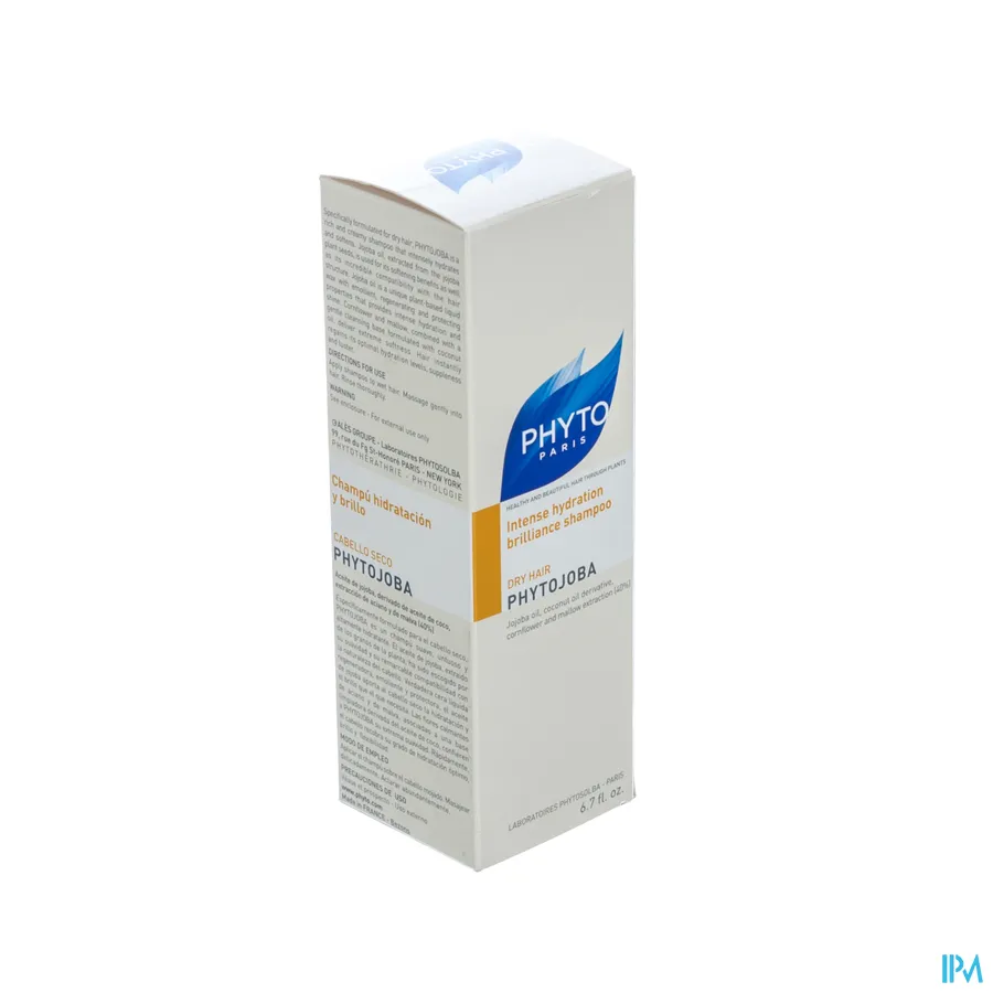 packshot van Phyto Phytojoba Hydraterende Glansshampoo voor Droog Haar 200 ml