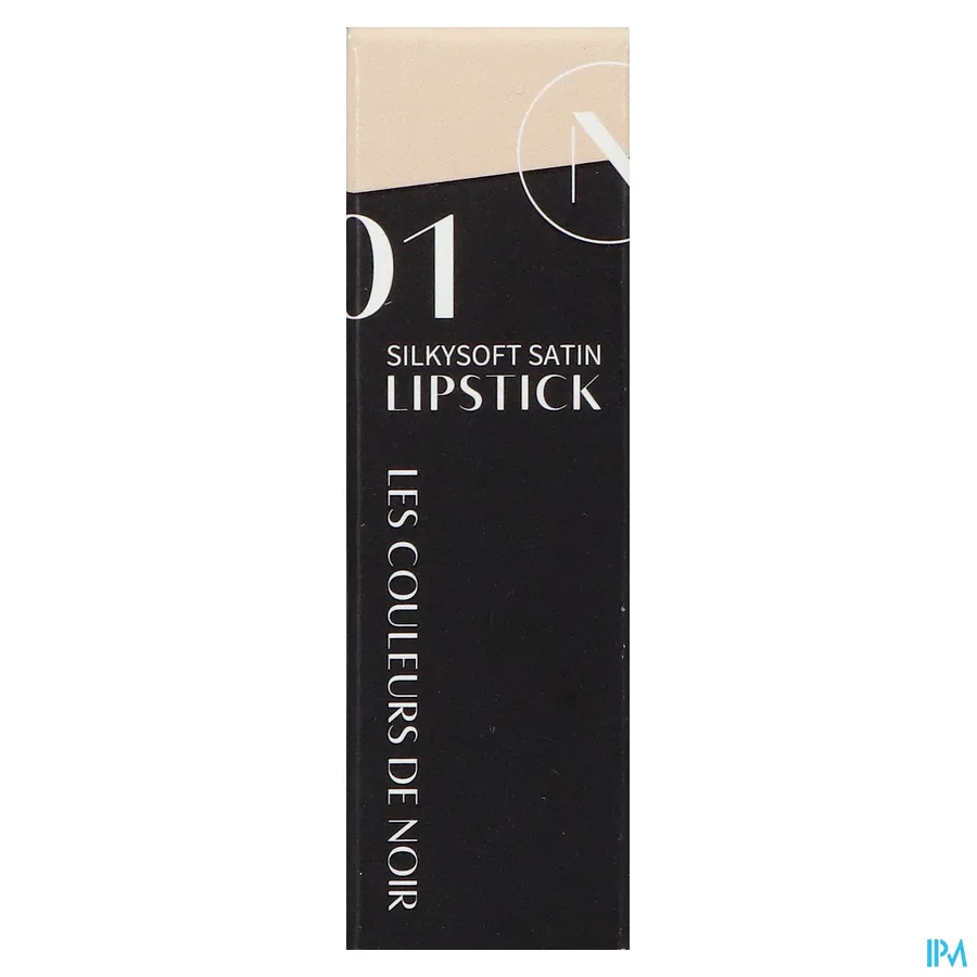 packshot van Les Couleurs De Noir Silkysoft Satin Lipstick 1 Honey Beige