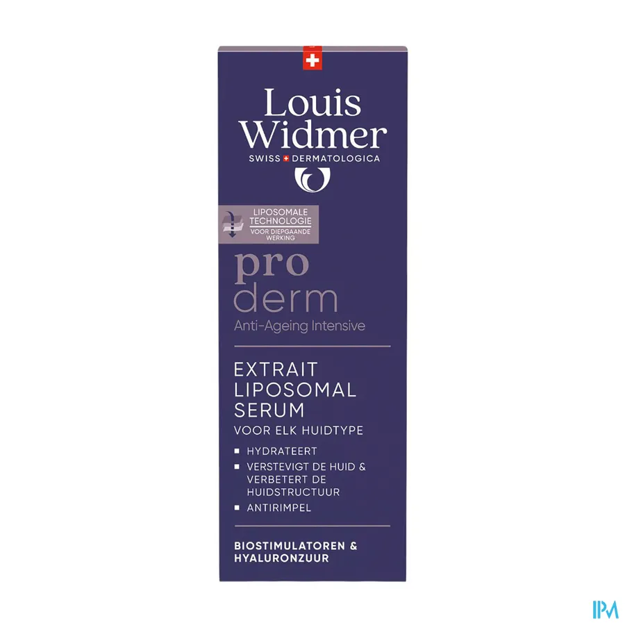 packshot van Louis Widmer Proderm Extrait Liposomal Serum 30 ml - met parfum