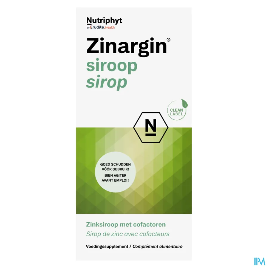 packshot van Nutriphyt Zinargin Siroop 200 ml