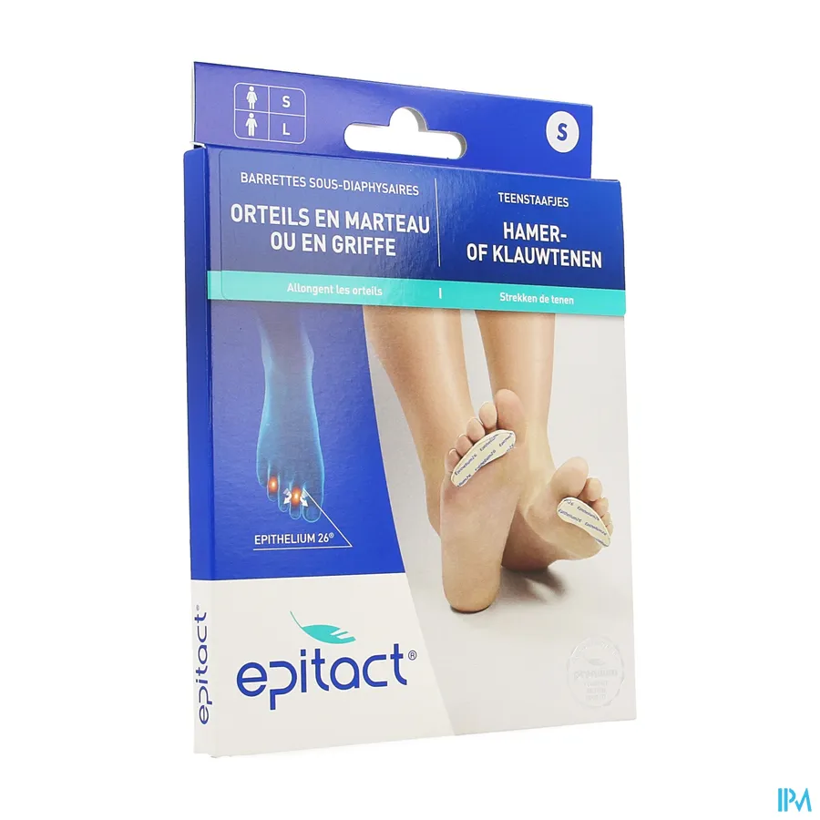 packshot van Epitact Teenstaafjes voor Hamer- of Klauwtenen voor Vrouw Maat Small