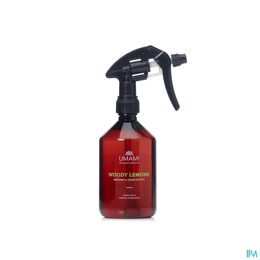 packshot van Umami Woody Lemons Bergamot & Ceder Room Spray 500 ml
