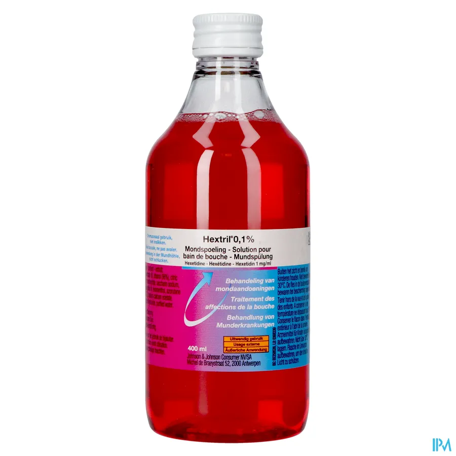 productshot van Hextril 0,1% Mondspoeling 400 ml