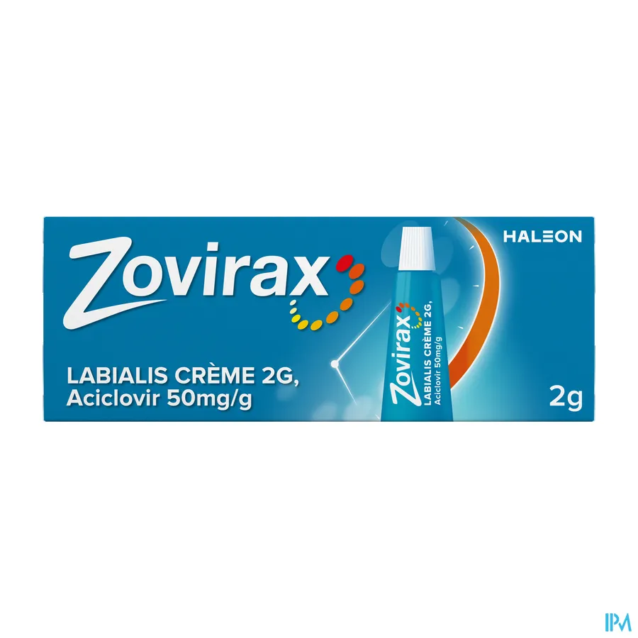 packshot van Zovirax Labialis Crème 2 g