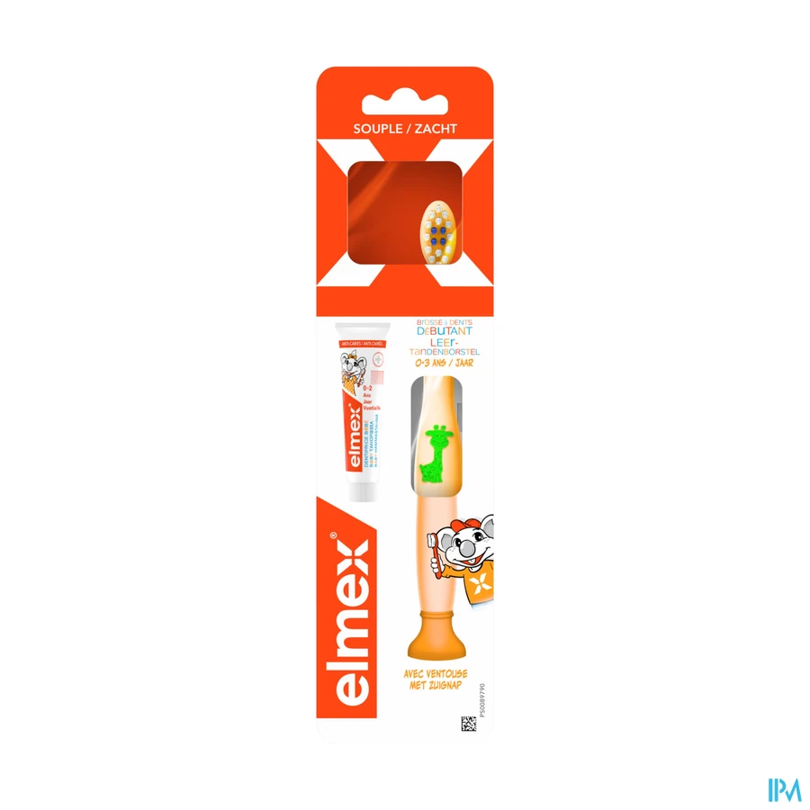 packshot van Elmex Leertandenborstel 0-3 Jaar 1 stuk
