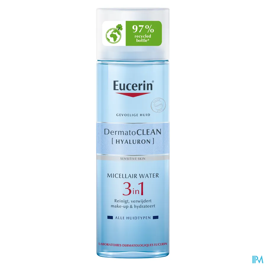 packshot van Eucerin DermatoCLEAN Hyaluron Micellair Water 3-in-1 200 ml