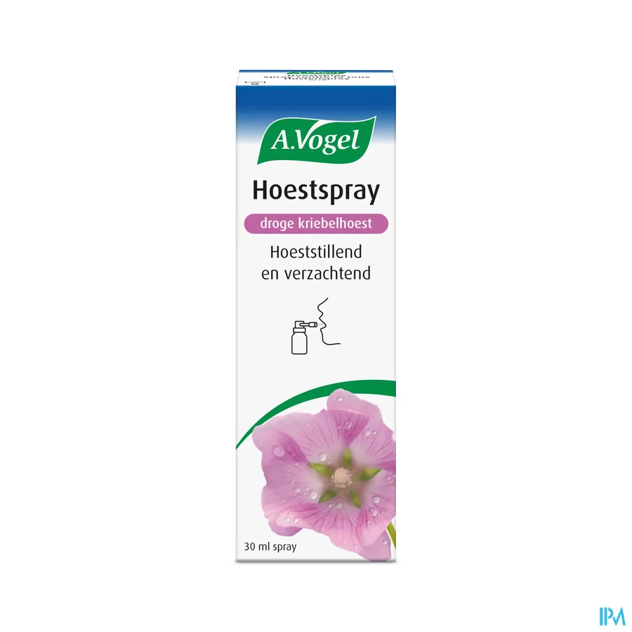 packshot van A. Vogel Hoestspray bij Droge Hoest en Kriebelhoest 30 ml