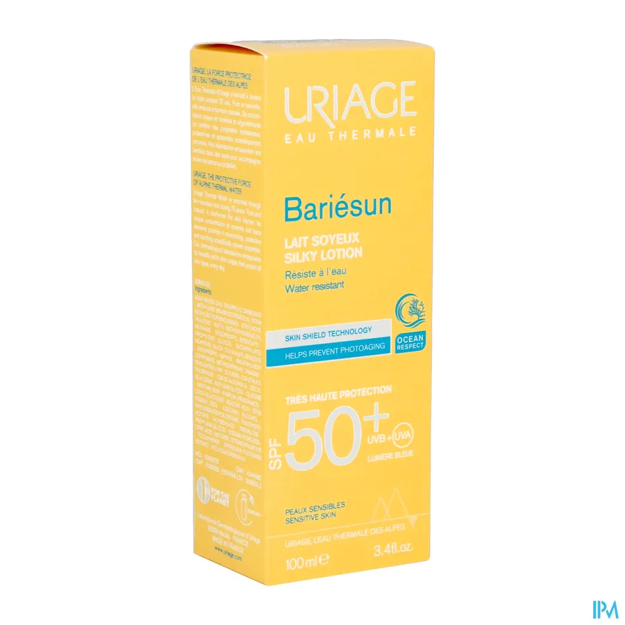 packshot van Uriage Bariésun Zonnemelk SPF50+ 100 ml