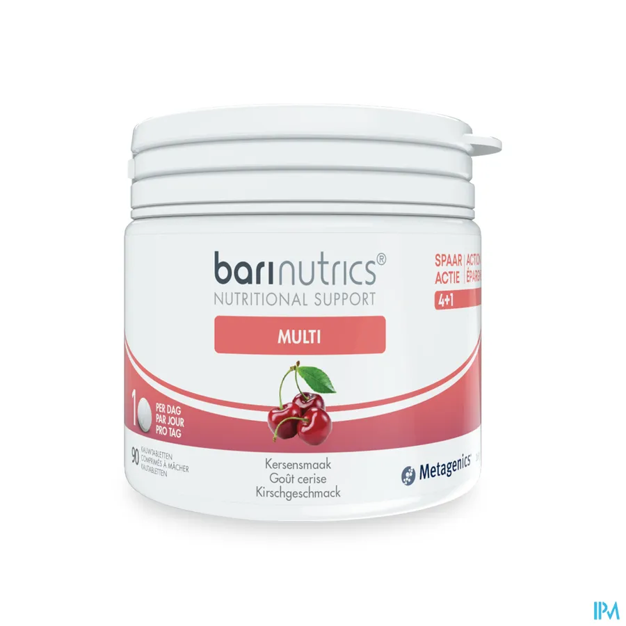 packshot van Barinutrics Multi Kers 90 kauwtabletten