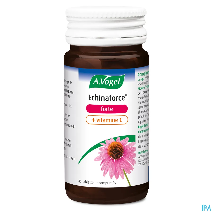 packshot van A. Vogel Echinaforce Forte + Vitamine C 45 tabletten