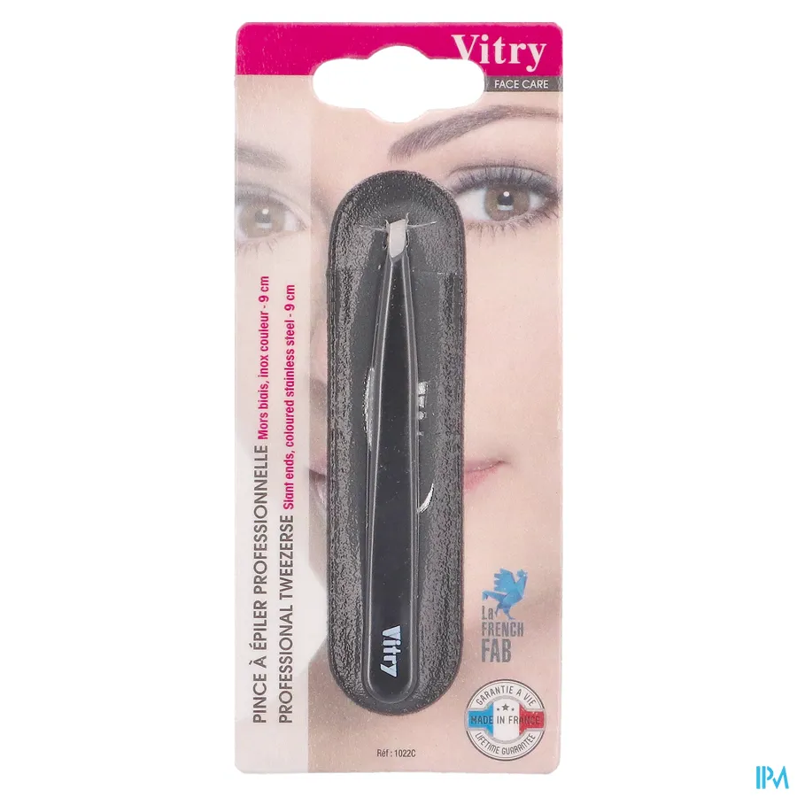 packshot van Vitry Classic Epileerpincet Schuin Inox 1 stuk