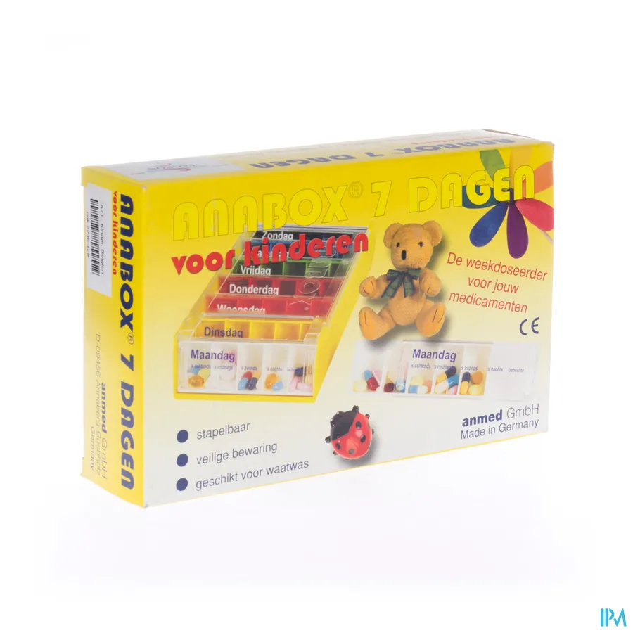 packshot van Anabox Medicijndoos Kind 7 Dagen