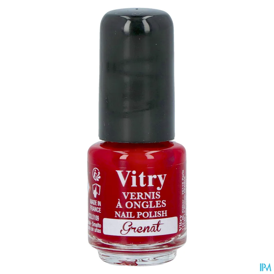 packshot van Vitry Nagellak 109 Grenat 4 ml