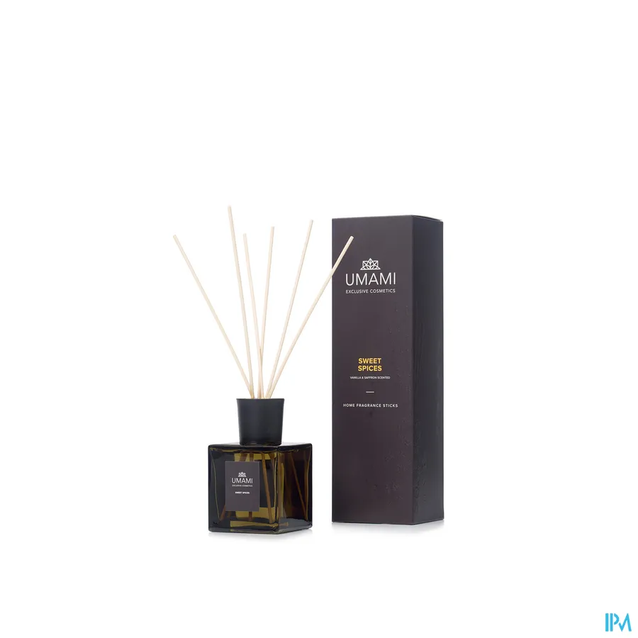 packshot van Umami Sweet Spices Vanille & Safran Fragrance Sticks 250 ml