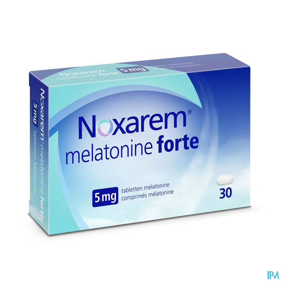 packshot van  Noxarem Melatonine Forte 5 mg - 30 Tabletten