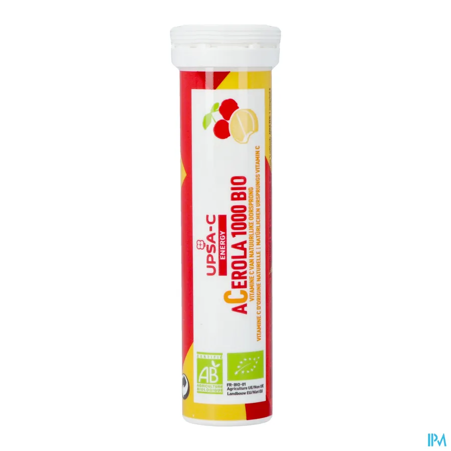 productshot van Upsa C Energy Acerola 1000 mg Kauwtabletten 30 Stuks