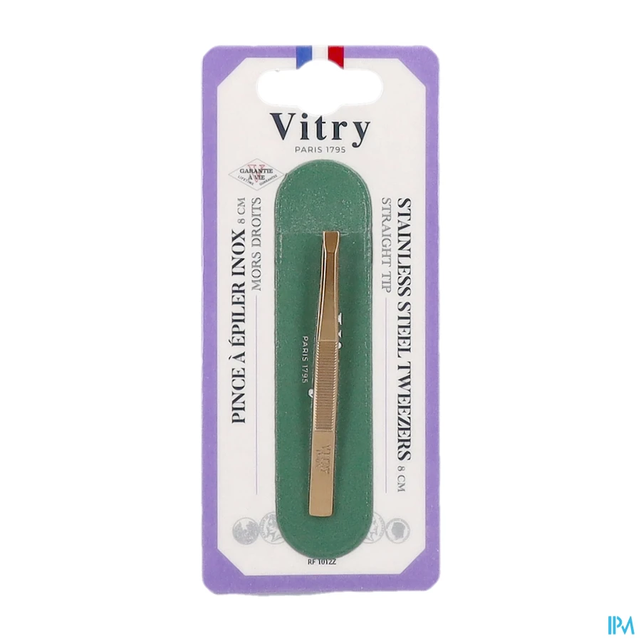 packshot van Vitry Epileerpincet Verguld 1 stuk