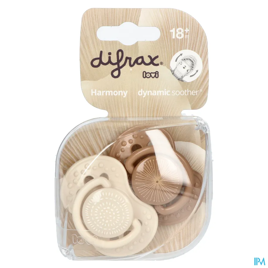 packshot van Difrax Fopspeen Dynamic Harmony 18m+ 2