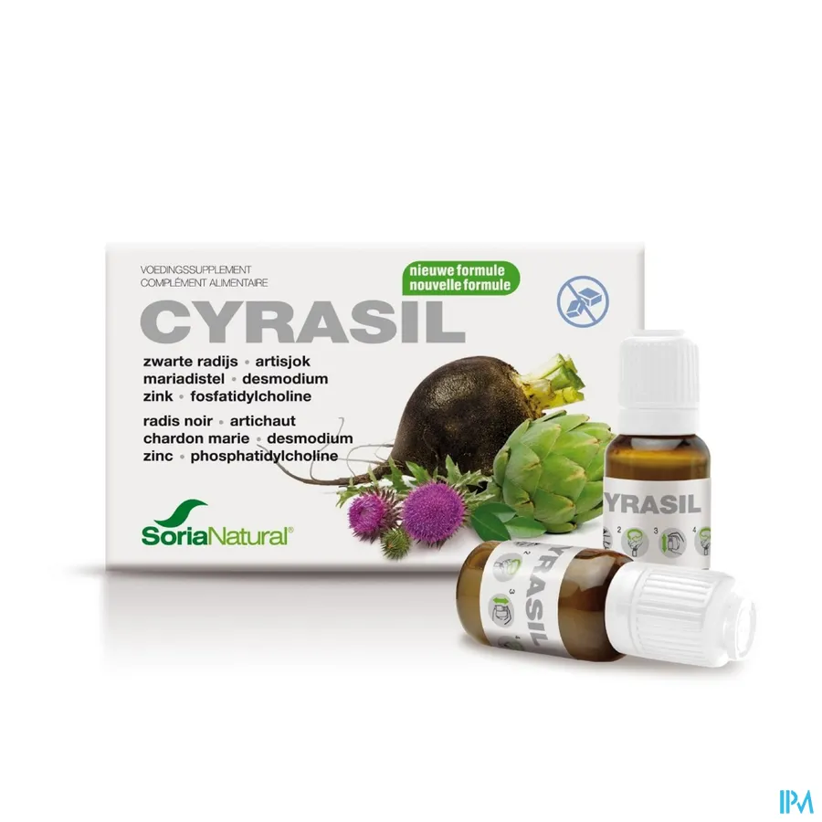 packshot van Soria Cyrasil Ampullen 15 x 10 ml