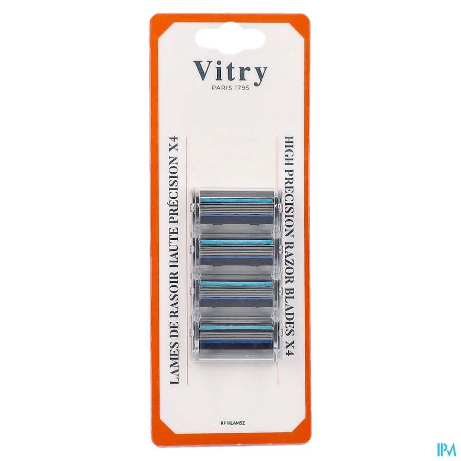 packshot van Vitry Precisie Scheermesjes 4 stuks