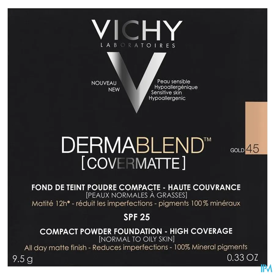 packshot van Vichy Dermablend Covermatte 45 Gold 9,5 g