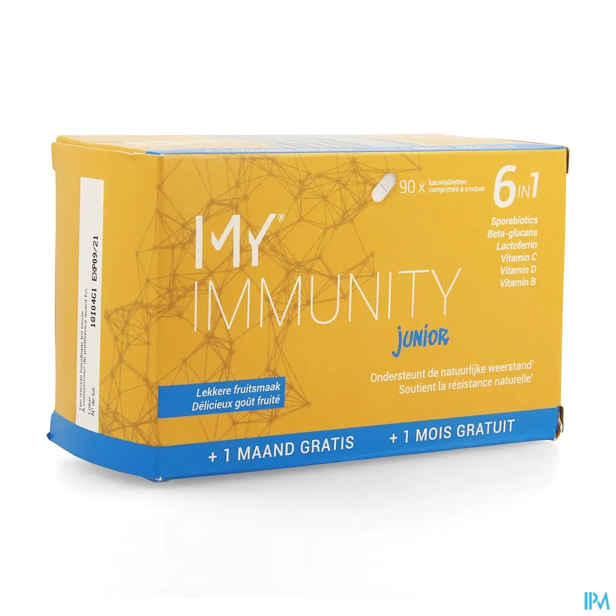packshot van My Immunity Junior 90 kauwtabletten