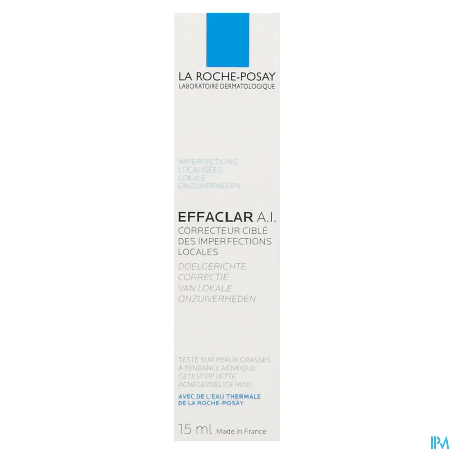 packshot van La Roche-Posay Effaclar A.I. Doelgerichte Correctie van Huiderupties 15 ml