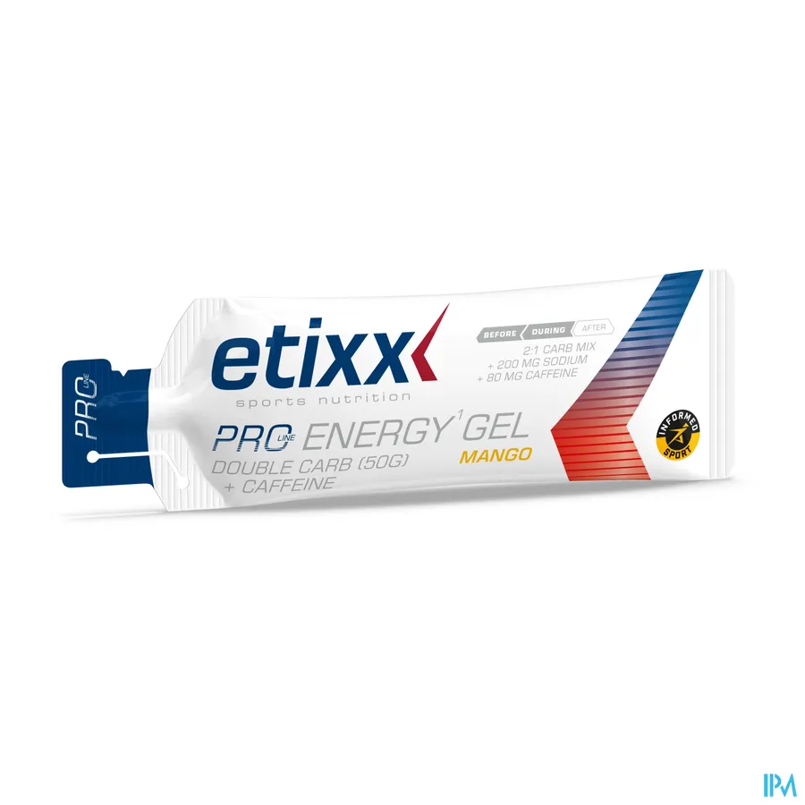 productshot van Etixx Double Carb Energ.gel Line+caff.mango 60ml
