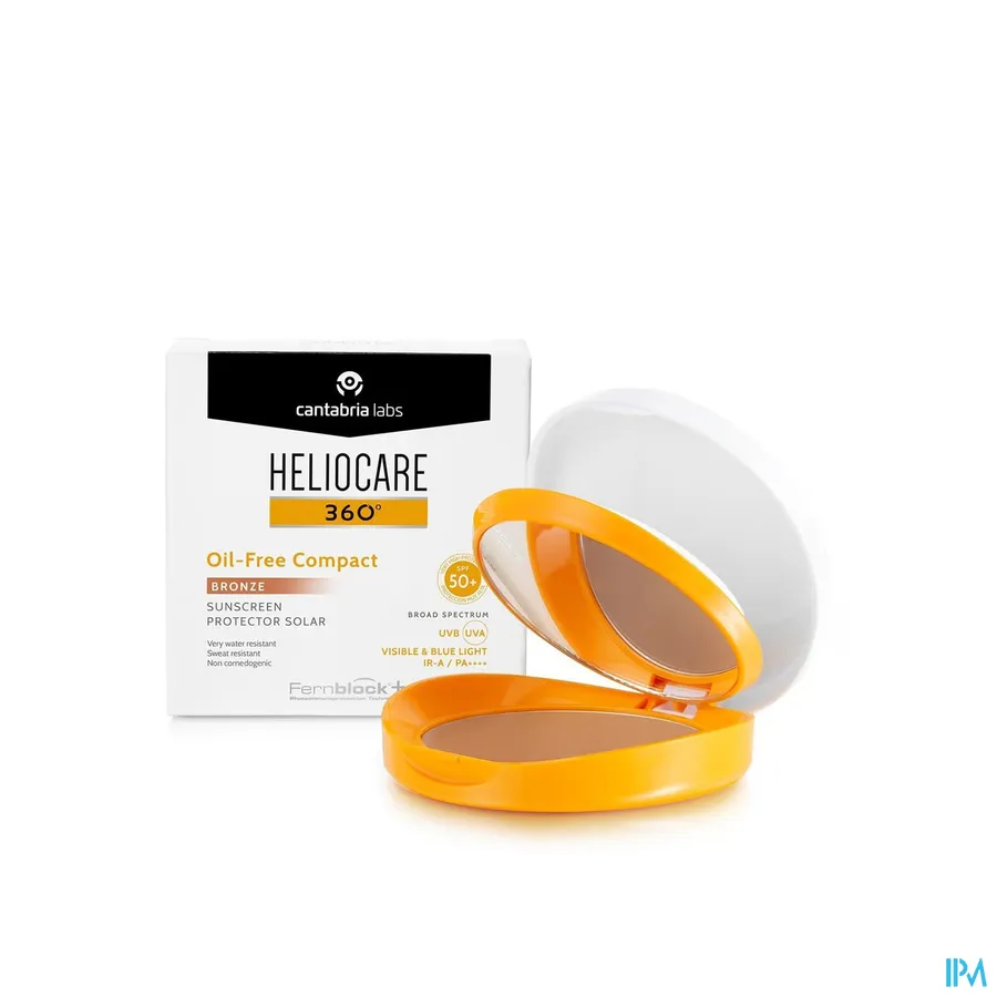 productshot van Heliocare 360° Oil Free Compact Spf50+ Bronze 10g