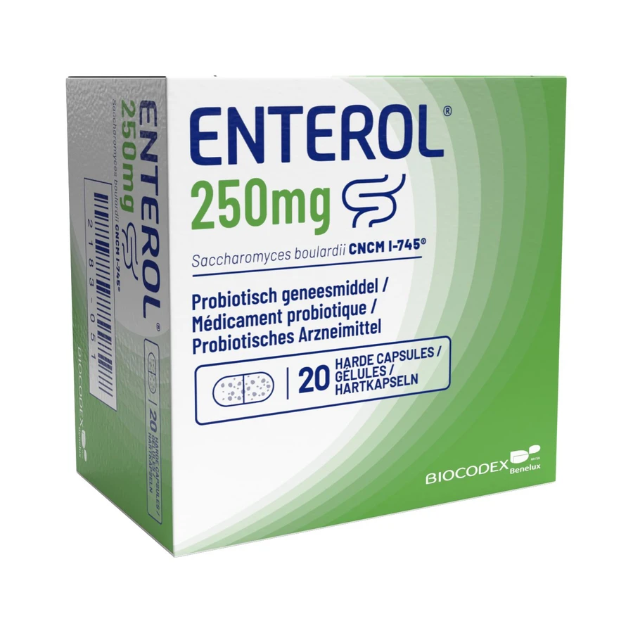 packshot van Enterol 20 Capsules