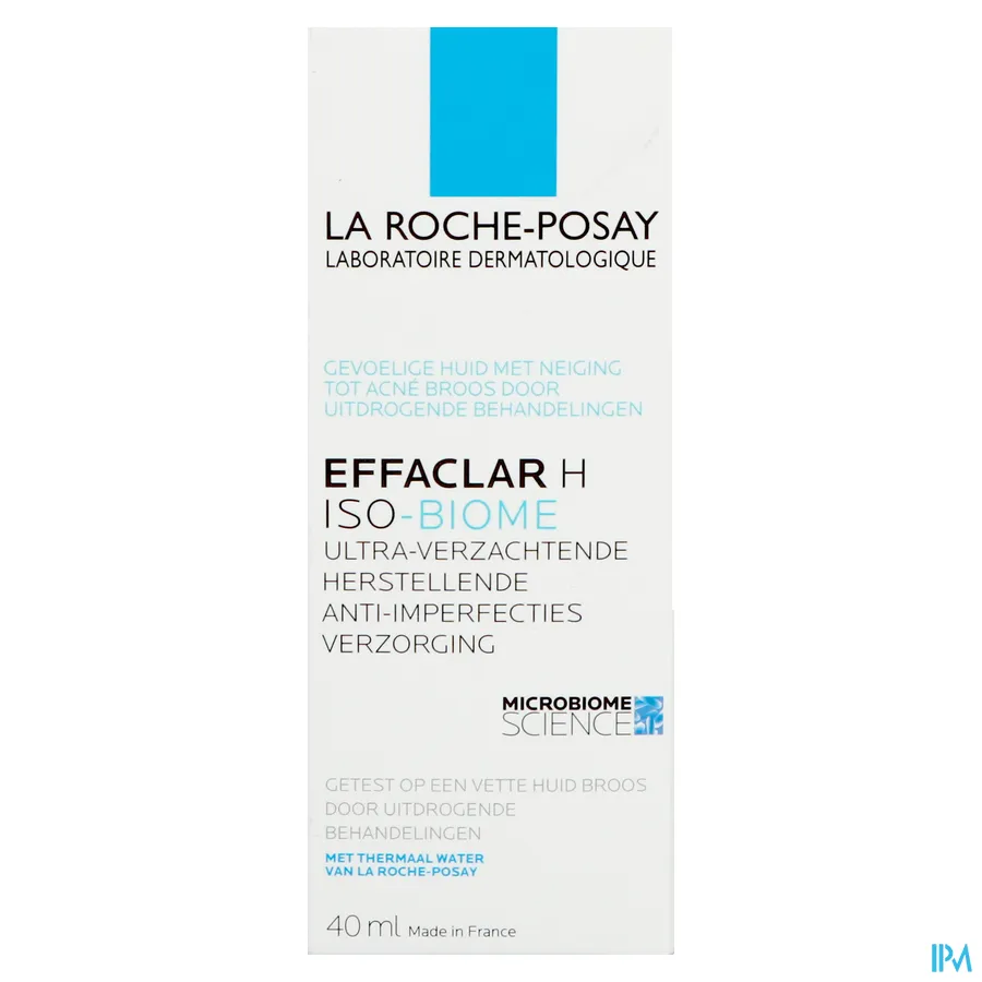 packshot van La Roche-Posay Effaclar H Iso-Biome Crème 40 ml