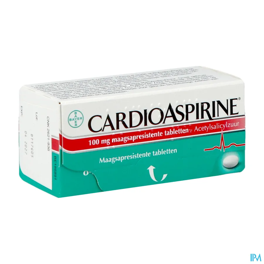 packshot van Cardioaspirine 100 mg 84 Tabletten