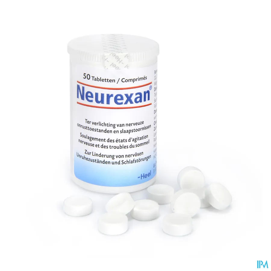 productshot van Neurexan ter Verlichting van Nerveuze Onrusttoestanden en Slaapstoornissen 50 Tabletten