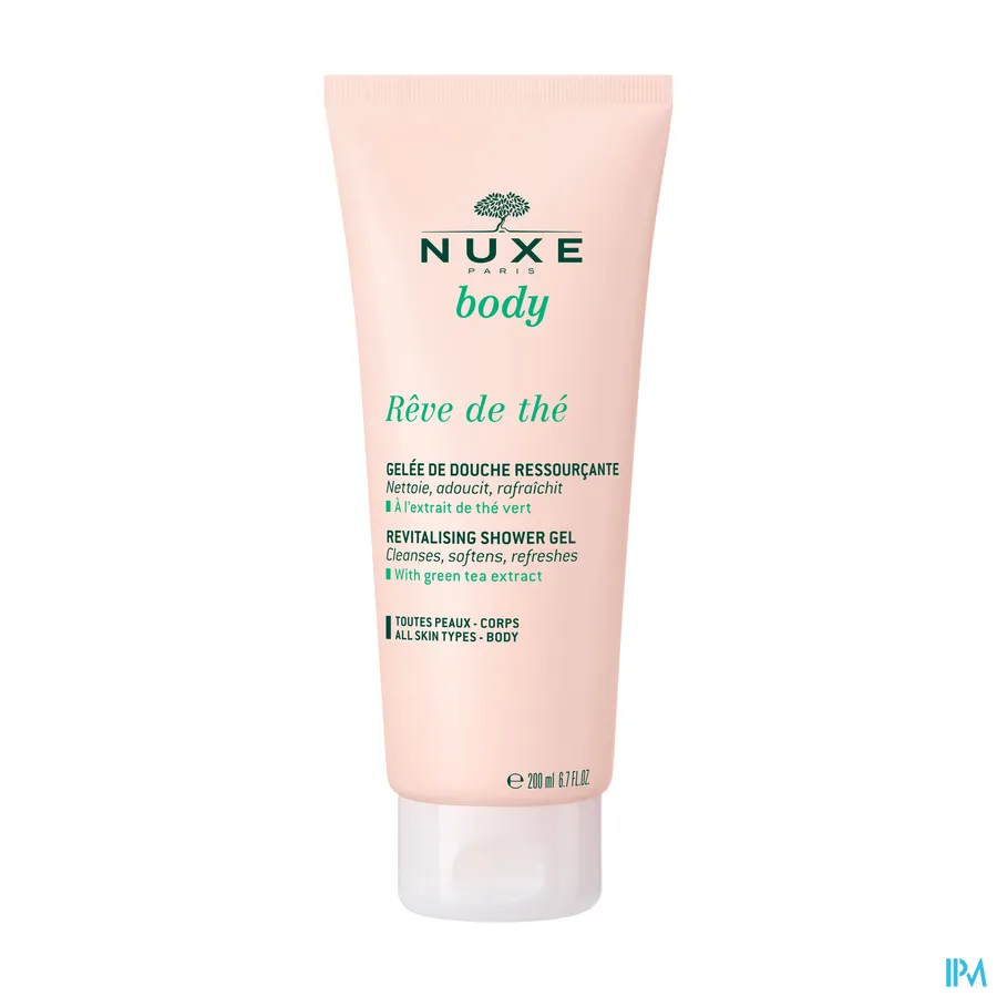 packshot van Nuxe Body Rêve de Thé Verkwikkende Douchegel 200 ml