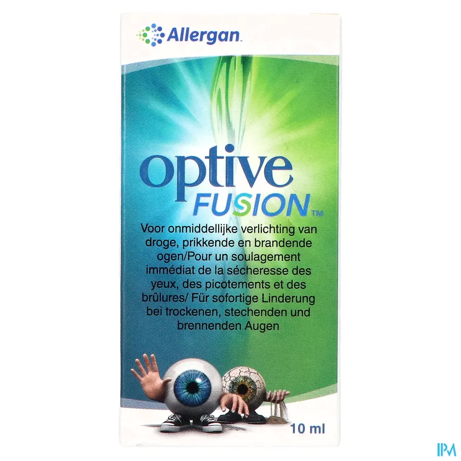packshot van Optive Fusion voor Onmiddellijke Verlichting van Droge, Prikkende en Brandende Ogen 10 ml