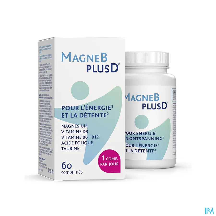 productshot van Magne B plus D 60 Tabletten
