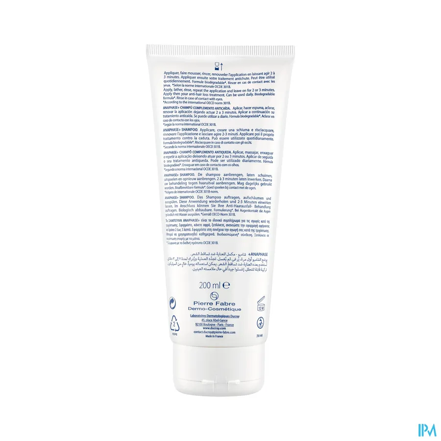 productshot van Ducray Anaphase+ Shampoo 400 ml