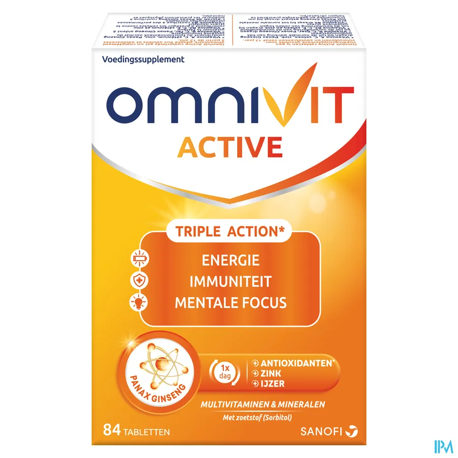 packshot van Omnivit Active 84 tabletten