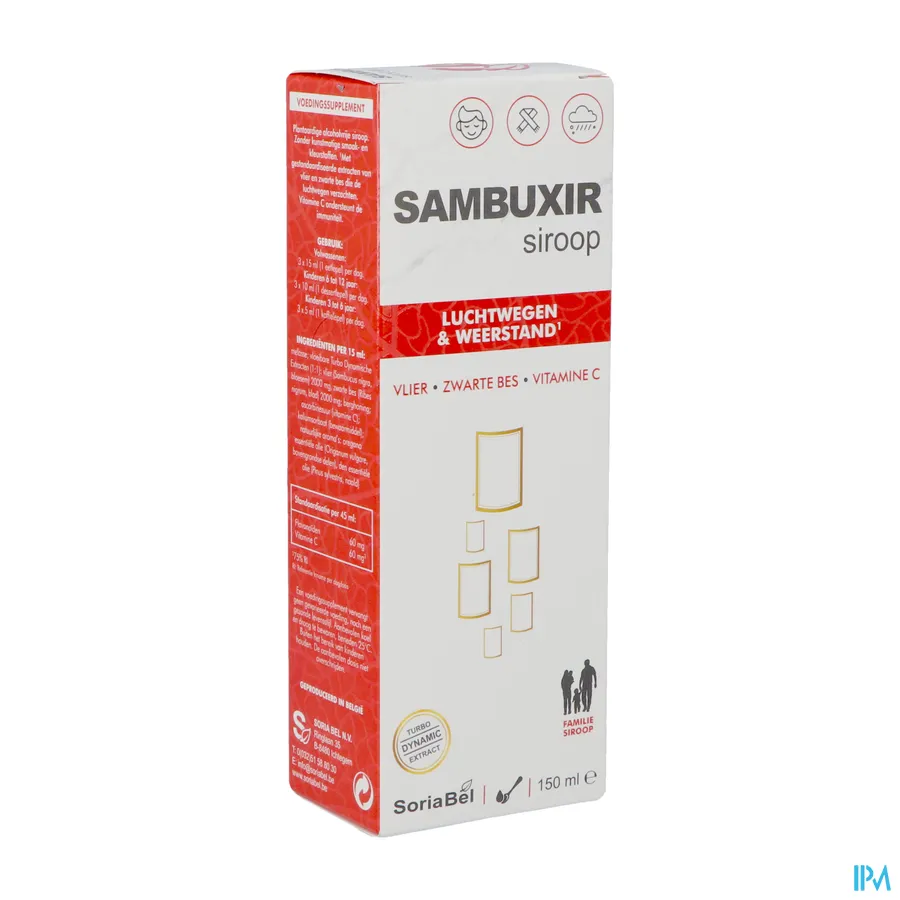 packshot van Soria Sambuxir Siroop 150 ml