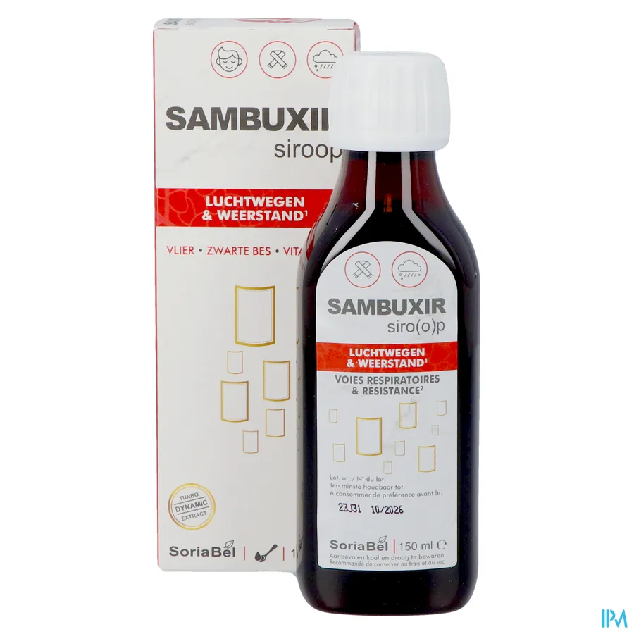 productshot van Soria Sambuxir Siroop 150 ml