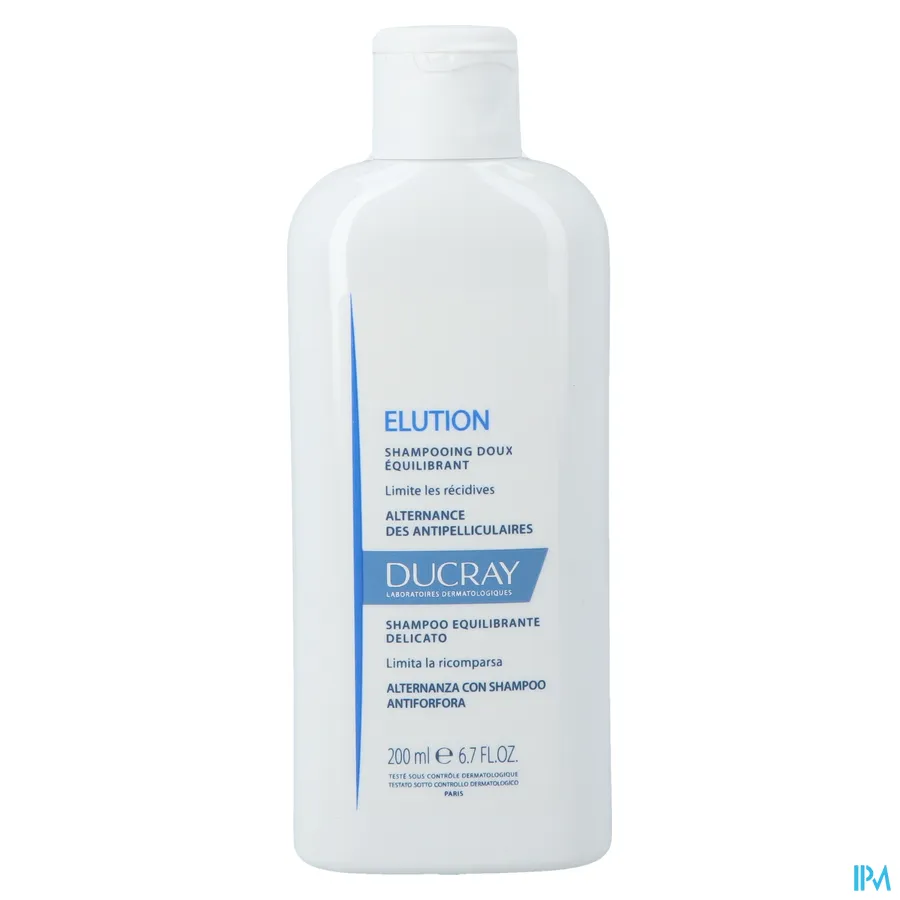 packshot van Ducray Elution Shampoo Zacht Evenwichtsherstel 200 ml